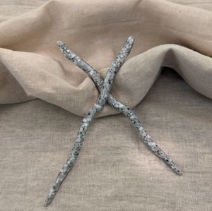 Rare Corian Ketylo Handmade Corkscrew Hair Sticks